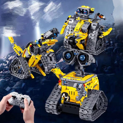 Robot Tanque Programable con Control Remoto y Bloques de Construcción