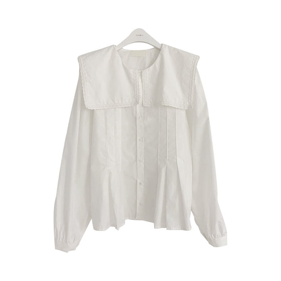 Blusa Retro de Encaje Diseño Exclusivo para Mujer