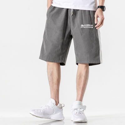 Pantalones Deportivos Sueltos Coreanos Versátiles - Corte Cinco Puntos - Image 3
