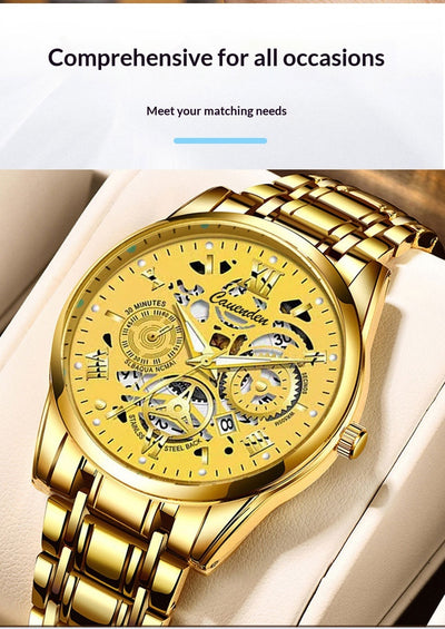 Reloj Deportivo Impermeable con Esfera Calada Luminosa para Hombre - Image 15