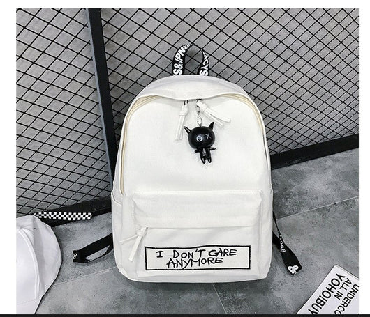 Mochila de Lona Estilo Coreano para Estudiantes y Aventuras - Image 10