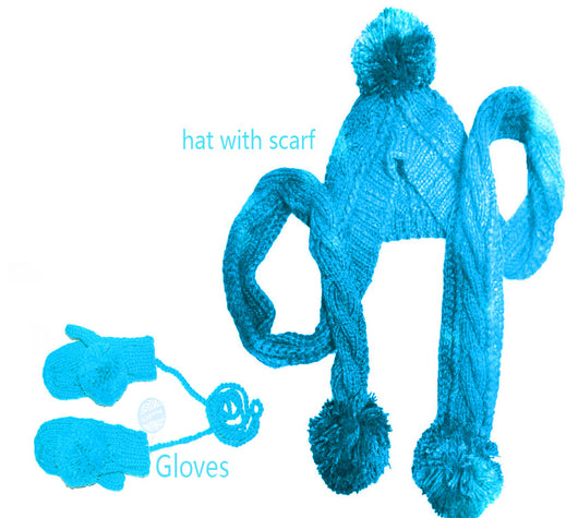 Gorro Tejido Mujer con Bufanda Integrada - Image 15