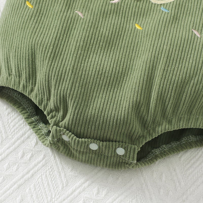 Mameluco de Pana con Bordado y Tirantes para Bebé de 1 Año - Image 9