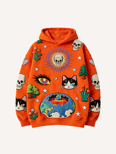 Sudadera Estampada con Capucha para Hombre - Image 3