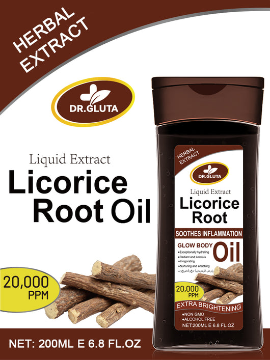 Aceite Corporal Extracto de Raíz de Regaliz - Iluminador y Blanqueador de Piel 200ml - Image 9