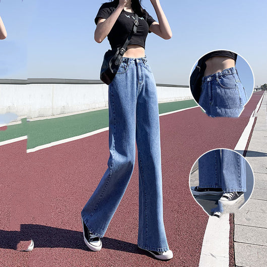 Jeans Rectos Anchos de Talle Alto para Verano - Image 17