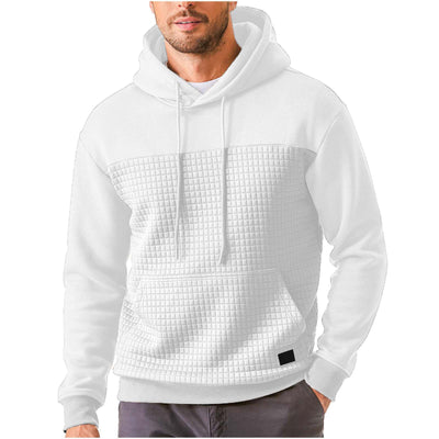 Chaqueta Sudadera Deportiva Talla Grande con Forro Polar y Diseño Patchwork Cuadros - Image 19