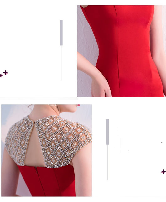 Vestido de Noche Elegante Cola de Pez Largo - Image 11