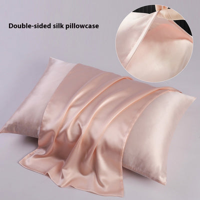 Funda de Almohada de Seda Doble Cara