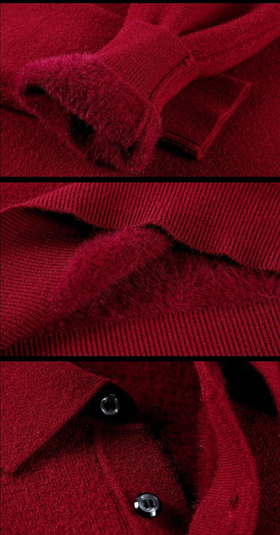Polo Cuello Vuelto de Punto Manga Larga para Hombre - Image 35
