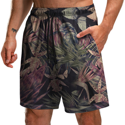 Pantalones Cortos Estampados 3D Colección Hojas de Verano - Shorts Holgados para Playa - Image 10