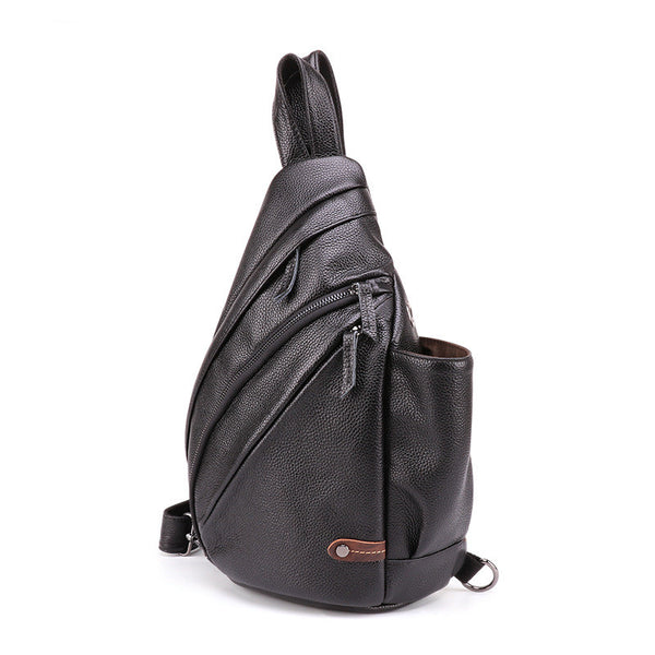 Bolsa de Pecho Retro para Hombre - Mochila Cruzada de Gran Capacidad