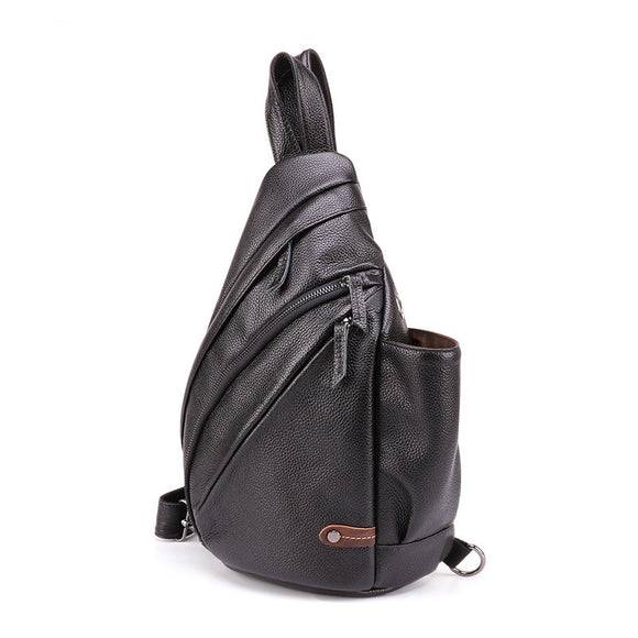Bolsa de Pecho Retro para Hombre - Mochila Cruzada de Gran Capacidad