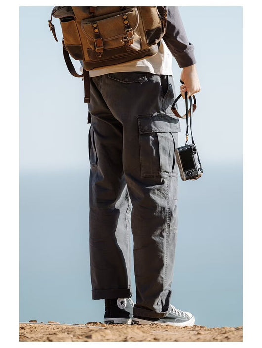 Pantalones Casuales Rectos para Hombre Otoño - Image 11