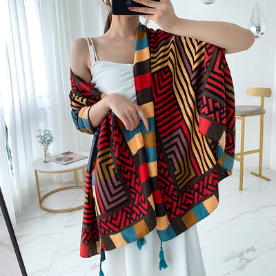 Bufanda Étnica Larga Estilo Coreano para Verano y Otoño - Image 21