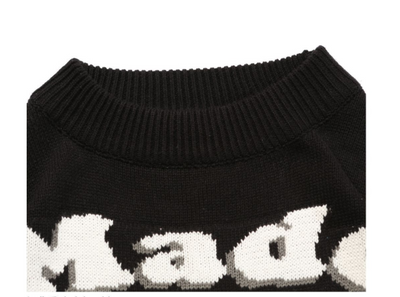 Suéter Holgado de Punto con Diseño Casual Realista de Oso - Image 8
