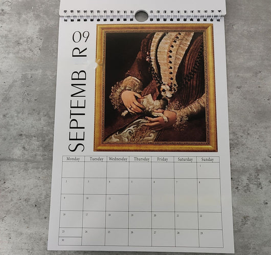 Calendario Perros Feos en Pinturas Renacentistas para Decoración del Hogar - Image 7