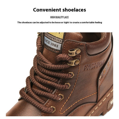 Botas Martin de Cuero Retro Estilo Británico - Hombre - Image 20