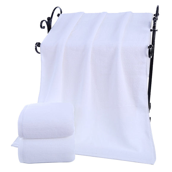 Toalla de Baño Algodón Premium Gruesa Absorbente Blanca