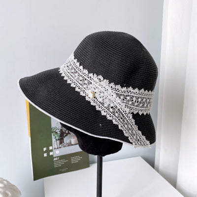 Sombrero Pescador de Encaje con Protección Solar para Mujer - Verano - Image 10