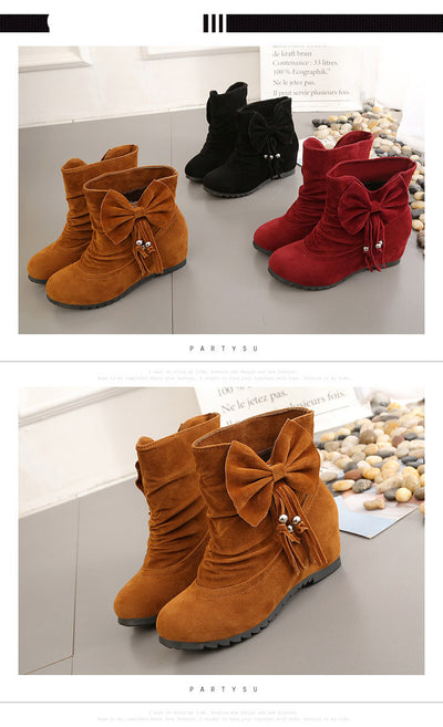 Botines Cortos para Mujer con Detalle de Lazo Interno - Image 3