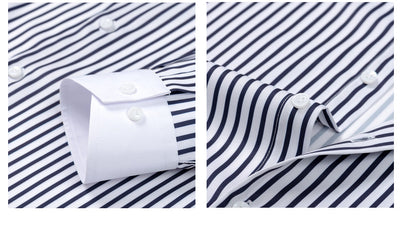 Camisa Ejecutiva de Manga Larga con Cuello Windsor, Stretch y Resistente a Arrugas - Image 27