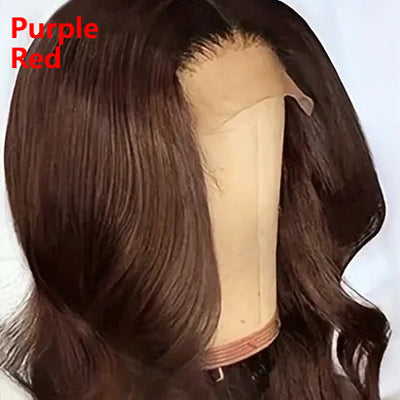 Peluca Ondulada Marrón Oscuro con Encaje Frontal - Cabello Largo y Voluminoso - Image 4