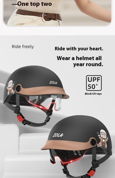 Casco Bicicleta Eléctrica con Protección Solar - Unisex Ultraligero - Image 28
