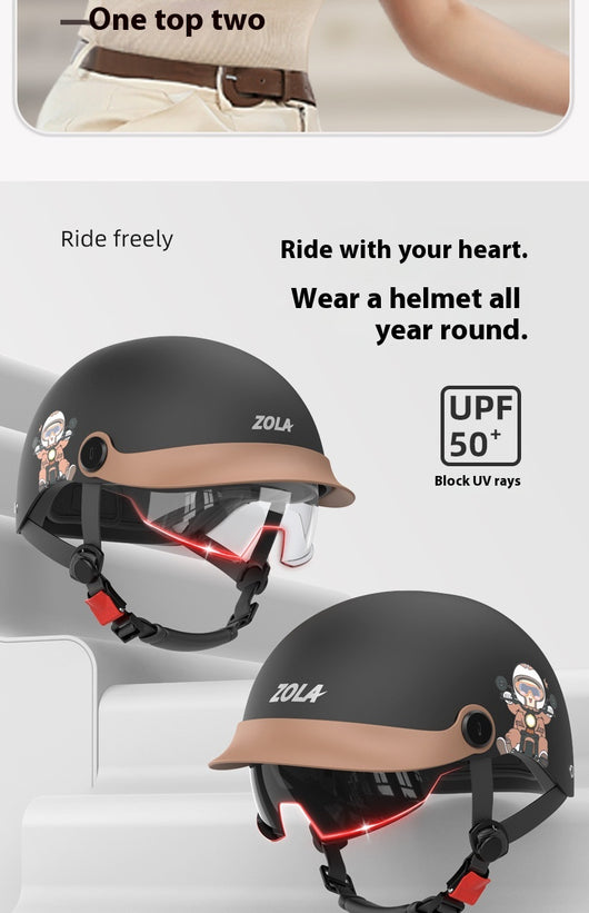 Casco Bicicleta Eléctrica con Protección Solar - Unisex Ultraligero - Image 28