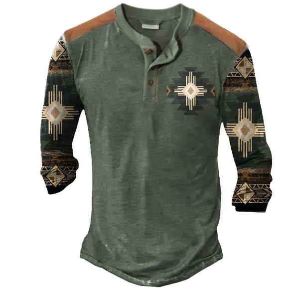 Camiseta Henley Masculina Clássica - Design Liso e Versátil