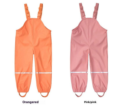 Pantalón Impermeable Transpirable con Tirantes para Niños - Image 23