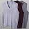 Men's Loose V-Neck Vest for Mature Men - Spring and Autumn Comfort