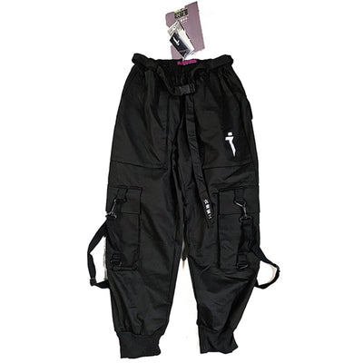 Pantalones Overol Hip Hop Guochao Hombre - Corte Suelto y Moderno - Image 11