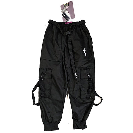 Pantalones Overol Hip Hop Guochao Hombre - Corte Suelto y Moderno - Image 11