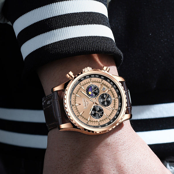 Reloj Deportivo Multifuncional Resistente al Agua para Hombre