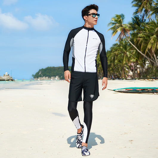 Bañador Deportivo Manga Larga Secado Rápido con Protección Solar