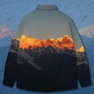 Camisa Manga Larga Atardecer en la Montaña - Diseño Trendy - Image 3