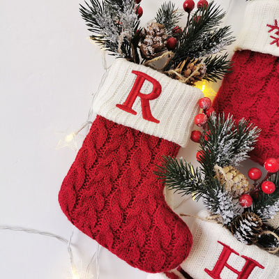 Calcetines Navideños Tejidos con Letras - Image 22