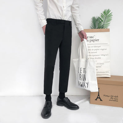 Pantalones Slim Rectos Versátiles de Moda para Hombre - Image 4