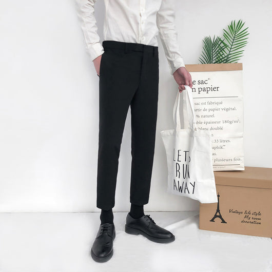Pantalones Slim Rectos Versátiles de Moda para Hombre - Image 4