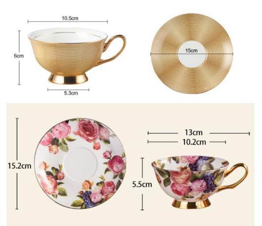 Taza y Platillo de Café Europeo - Image 9