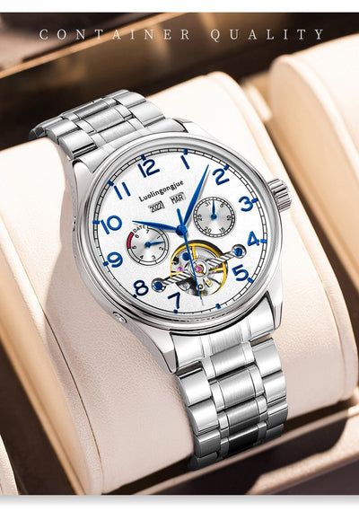 Reloj Mecánico de Acero Inoxidable para Hombre Estilo Ejecutivo - Image 16