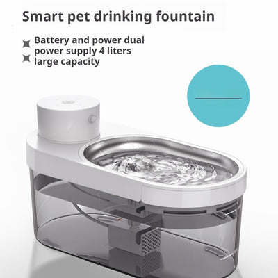 Dispensador de Agua para Mascotas Acero Inoxidable con Separación Inalámbrica - Image 5
