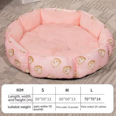 Cama Octagonal para Mascotas con Forro Polar Universal - Image 3