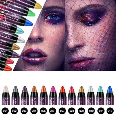 Lápiz de Sombra Ojos Larga Duración - Maquillaje Shimmer Resistente