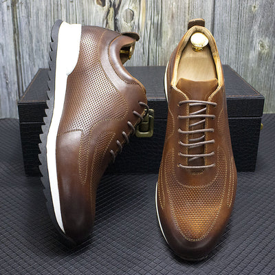 Zapatos Casuales de Cuero Genuino con Suela Reforzada y Diseño Texturizado - Image 6