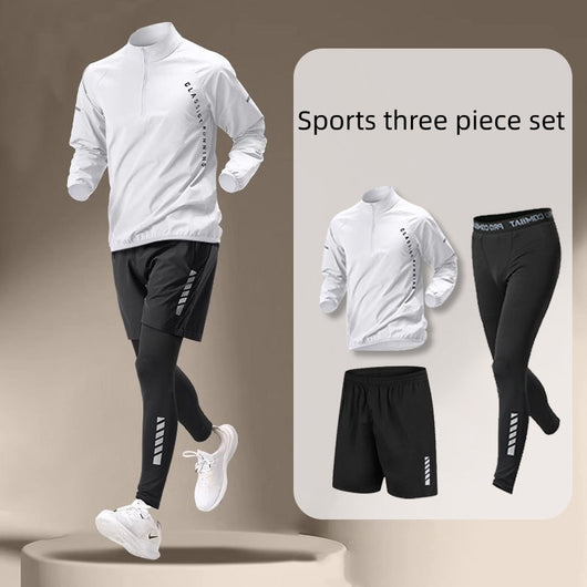 Conjunto Deportivo Hombre Ice Silk Secado Rápido Verano Manga Corta - Image 7