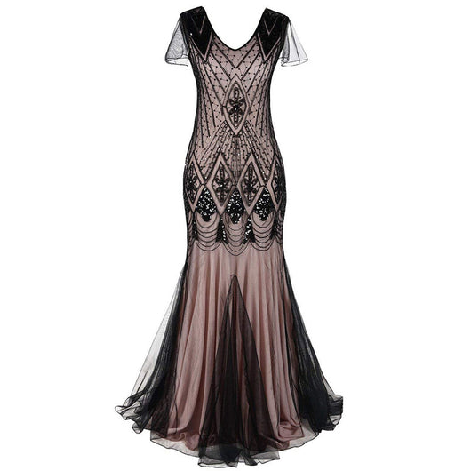 Vestido de Fiesta Talla Grande con Lentejuelas Estilo Vintage - Image 6