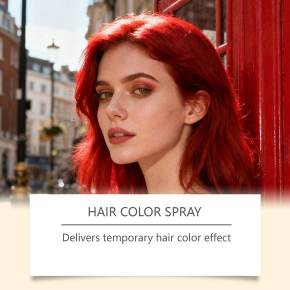 Spray Temporal para Cabello Rojo Brillante - Color Duradero y Fácil de Aplicar