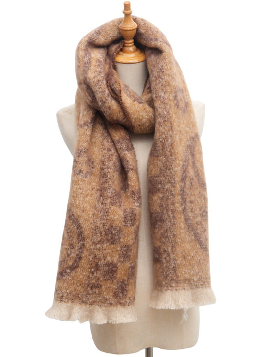 Bufanda Cuello Cálido Estampado Paisley Jacquard Unisex - Image 16